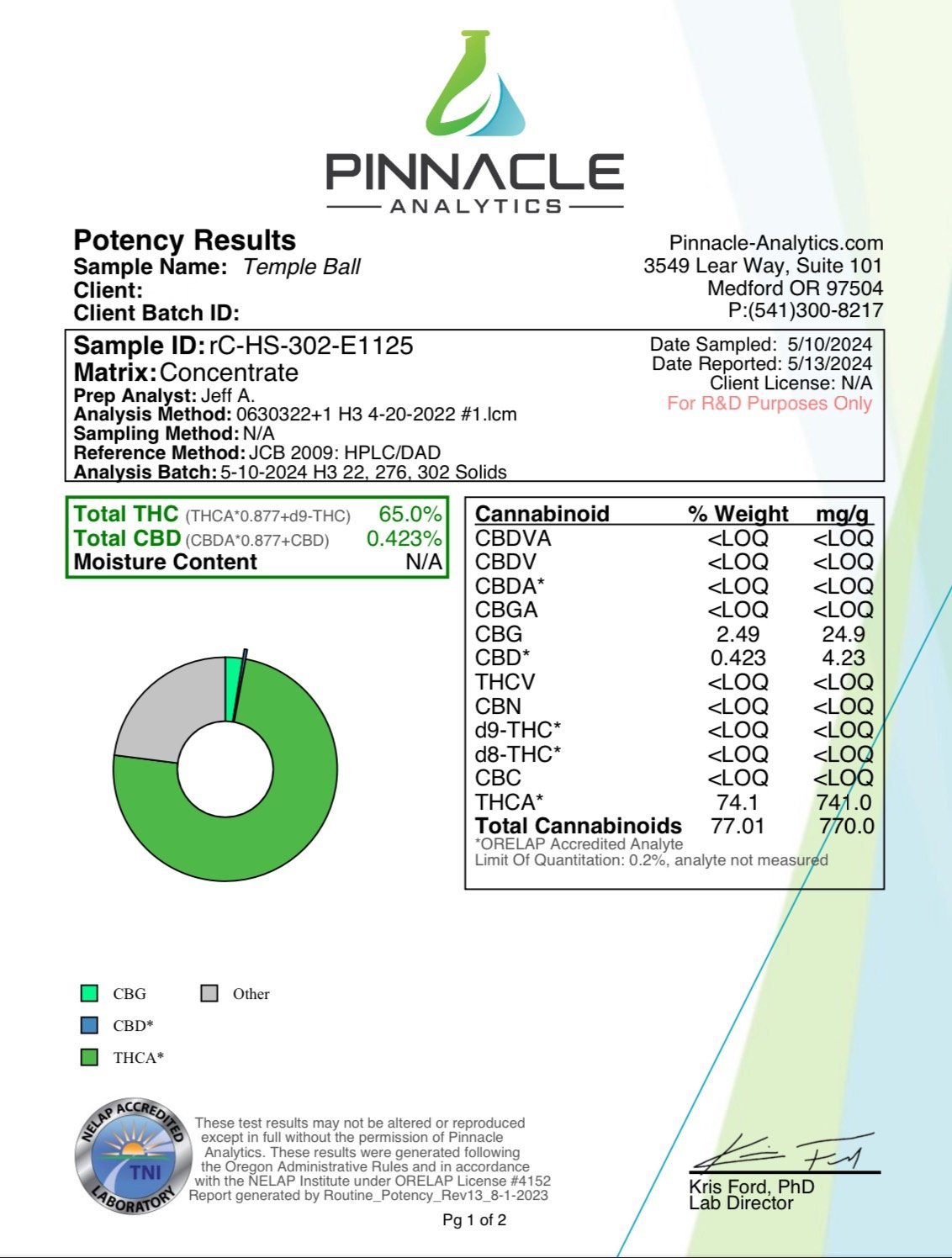 Temple Ball THCa Hashish - Image 3